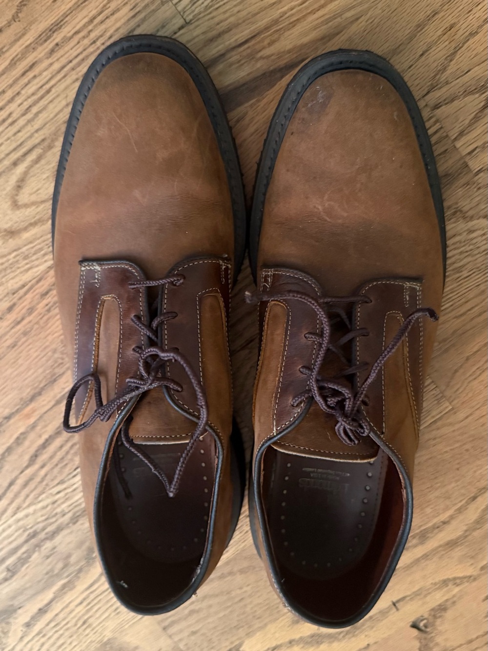 Allen Edmonds Berkshire Men’s Brown Leather Shoes Made in USA V-Tread
